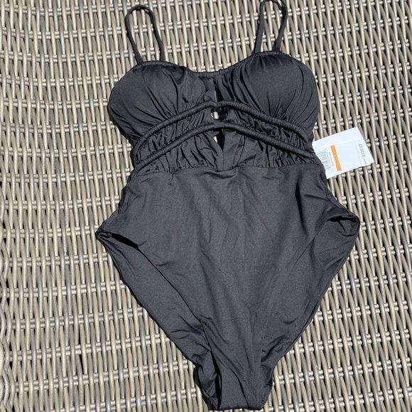 Becca Black One Piece Swimsuit - Size S - NWT - Picture 9 of 16